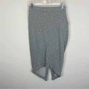 Free People Cotton‎ Knit Split Cross Back Midi Skirt Size Medium